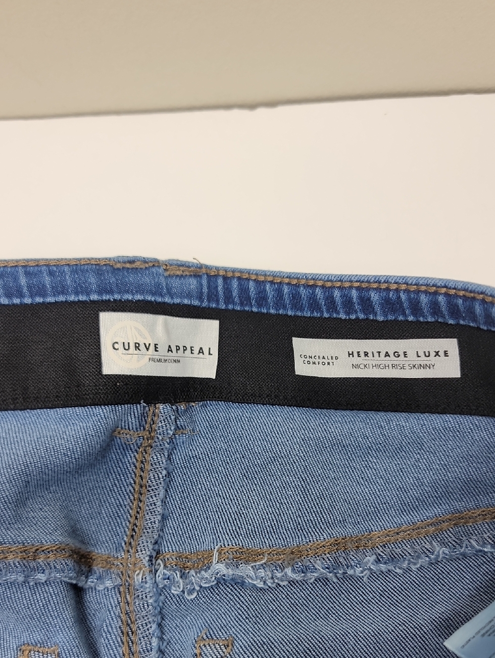 CURVE APPEAL NWT High-Rise Skinny Jeans - Union Blue - Picture 10 of 14